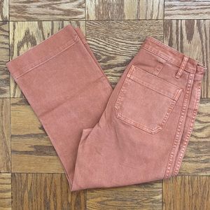 Madewell Wide Leg Jean, Color: Coral Pink